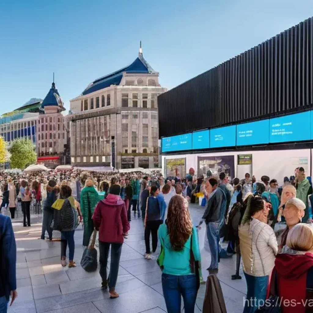 가치 기반 의사결정의 사례 공공기관의 결정 과정 - **Prompt 1: A Vibrant Plaza of Transparency and Citizen Engagement**
A wide, sun-drenched, bustl...